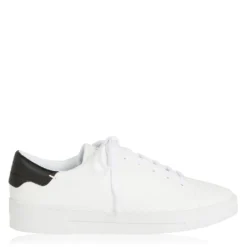 Ted Baker Ted Baker Kimmii Leather Sneaker for Women's Trainers Colour White-blk