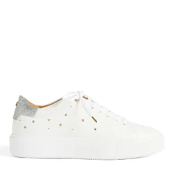 Ted Baker Starriy Star Trainers for Women's Trainers Colour white