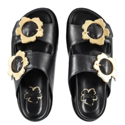 Ted Baker Flolah Buckle Mule Sliders for Pool Shoes Colour Black -Ted Baker shop online 23912003 xxl a4