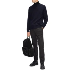 Ted Baker Hansan Textured Crew Sweatshirt for Big & Tall Knitwear Colour Navy -Ted Baker shop online 32054718 xxl a3