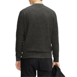 Ted Baker Agarr Textured Crew Sweatshirt for Big & Tall Knitwear Colour Grey -Ted Baker shop online 32055002 xxl a2