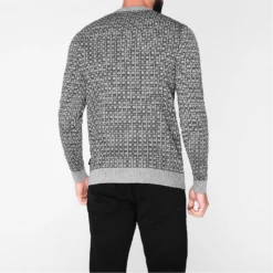 Ted Baker Ted Baker Spring Pattern Crew Sweater for Big & Tall Knitwear Colour Grey -Ted Baker shop online 32055102 xxl a2