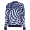 Ted Baker Warfe Jaquard Crewneck Sweater for Knitwear Colour Navy -Ted Baker shop online 32055718 xxl