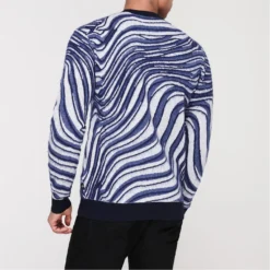 Ted Baker Warfe Jaquard Crewneck Sweater for Knitwear Colour Navy -Ted Baker shop online 32055718 xxl a2