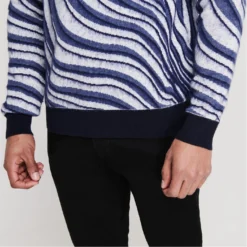 Ted Baker Warfe Jaquard Crewneck Sweater for Knitwear Colour Navy -Ted Baker shop online 32055718 xxl a4