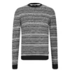 Ted Baker Lowther Stripe Crew Sweater for Big & Tall Knitwear Colour Black -Ted Baker shop online 32055803 xxl