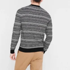 Ted Baker Lowther Stripe Crew Sweater for Big & Tall Knitwear Colour Black 10 Ted Baker Lowther Stripe Crew Sweater for Big & Tall Knitwear Colour Black -Ted Baker shop online 32055803 xxl a2
