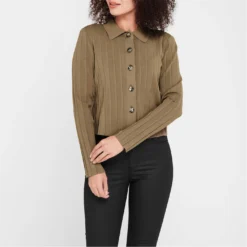 Ted Baker Exton Collared Cardigan for Knitwear Colour Khaki -Ted Baker shop online 32061515 xxl a1