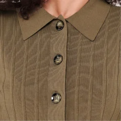 Ted Baker Exton Collared Cardigan for Knitwear Colour Khaki -Ted Baker shop online 32061515 xxl a3