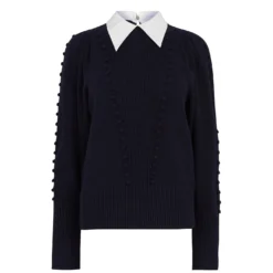 Ted Baker Aledina Jumper for Knitwear Colour Dark Navy