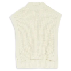Ted Baker Snowiey Sleeveless Knit Vest for Knitwear Colour White
