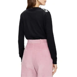 Ted Baker Chalia Woven Front Print Jumper for Knitwear Colour Black -Ted Baker shop online 32063203 xxl a2