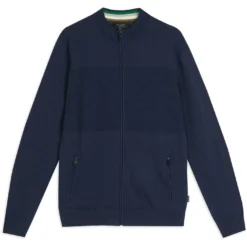 TED BAKER Neybor Zip Jumper for Knitwear Colour Navy