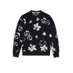 Ted Baker Sandsen Floral Sweatshirt for Knitwear Colour Dark Navy