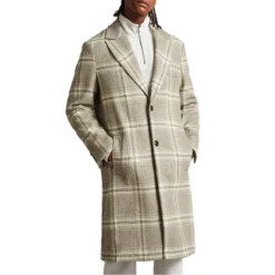 Ted Baker Ogle Check Coat for Coats & Jackets Colour Taupe -Ted Baker shop online 32124305 xxl a3