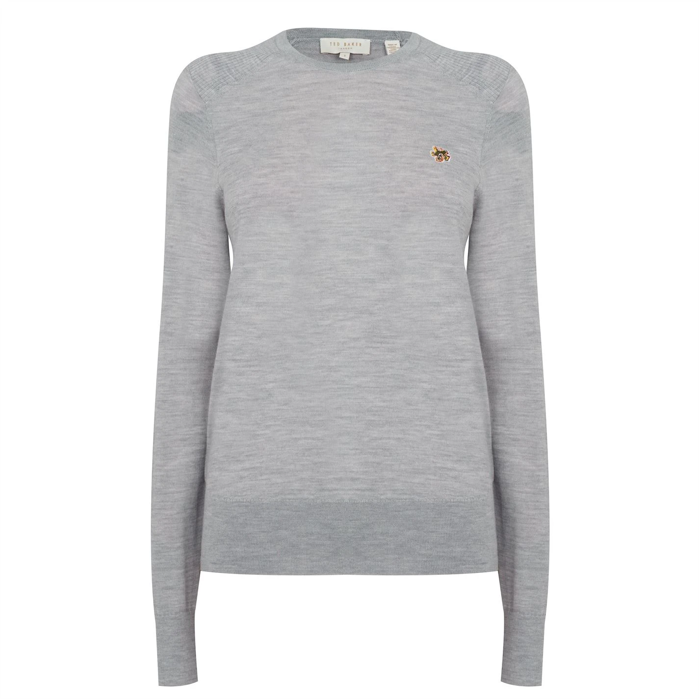 Ted Baker Averill Knit Jumper for Tops Colour Grey-Marl 3 Ted Baker Averill Knit Jumper for Tops Colour Grey-Marl