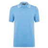 Ted Baker Durdle Text Polo Shirt for Polo Shirts Colour Sky Blue -Ted Baker shop online 32300118 xxl