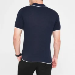 Ted Baker Ted Baker Durdle Text Polo Shirt Mens for Polo Shirts Colour Navy -Ted Baker shop online 32304718 xxl a2