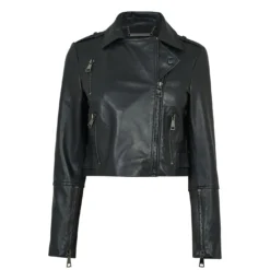 Ted Baker Ssalli Leather Jacket for Coats & Jackets Colour Black
