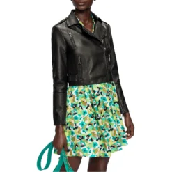 Ted Baker Ssalli Leather Jacket for Coats & Jackets Colour Black -Ted Baker shop online 32367803 xxl a3