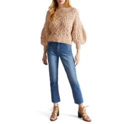 Ted Baker Lorensa Knitted Jumper for Knitwear Colour Camel -Ted Baker shop online 32368705 xxl a1