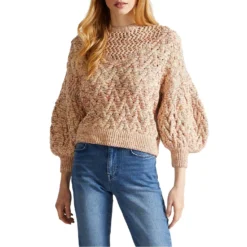 Ted Baker Lorensa Knitted Jumper for Knitwear Colour Camel -Ted Baker shop online 32368705 xxl a2