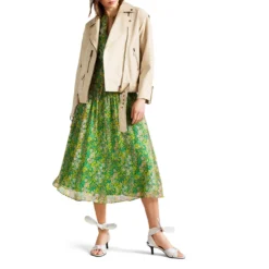 Ted Baker Valerii Leather Jacket for Coats & Jackets Colour Ivory -Ted Baker shop online 32368901 xxl a1