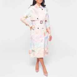 Ted Baker Myiah Print Trench for Coats & Jackets Colour Ivory -Ted Baker shop online 32450601 xxl a1
