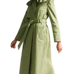 Ted Baker Martna Voluminous Sleeve Trench Coat for Coats & Jackets Colour Mid-Green -Ted Baker shop online 32451615 xxl a3
