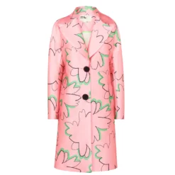 Ted Baker Cardea Print Coat for Coats & Jackets Colour Pink