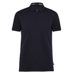 Ted Baker Speysid Zip Polo Shirt for Polo Shirts Colour Navy