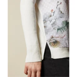 Ted Baker Kaylaaa Jumper for Knitwear Colour Ivory -Ted Baker shop online 32463569 xxl a3