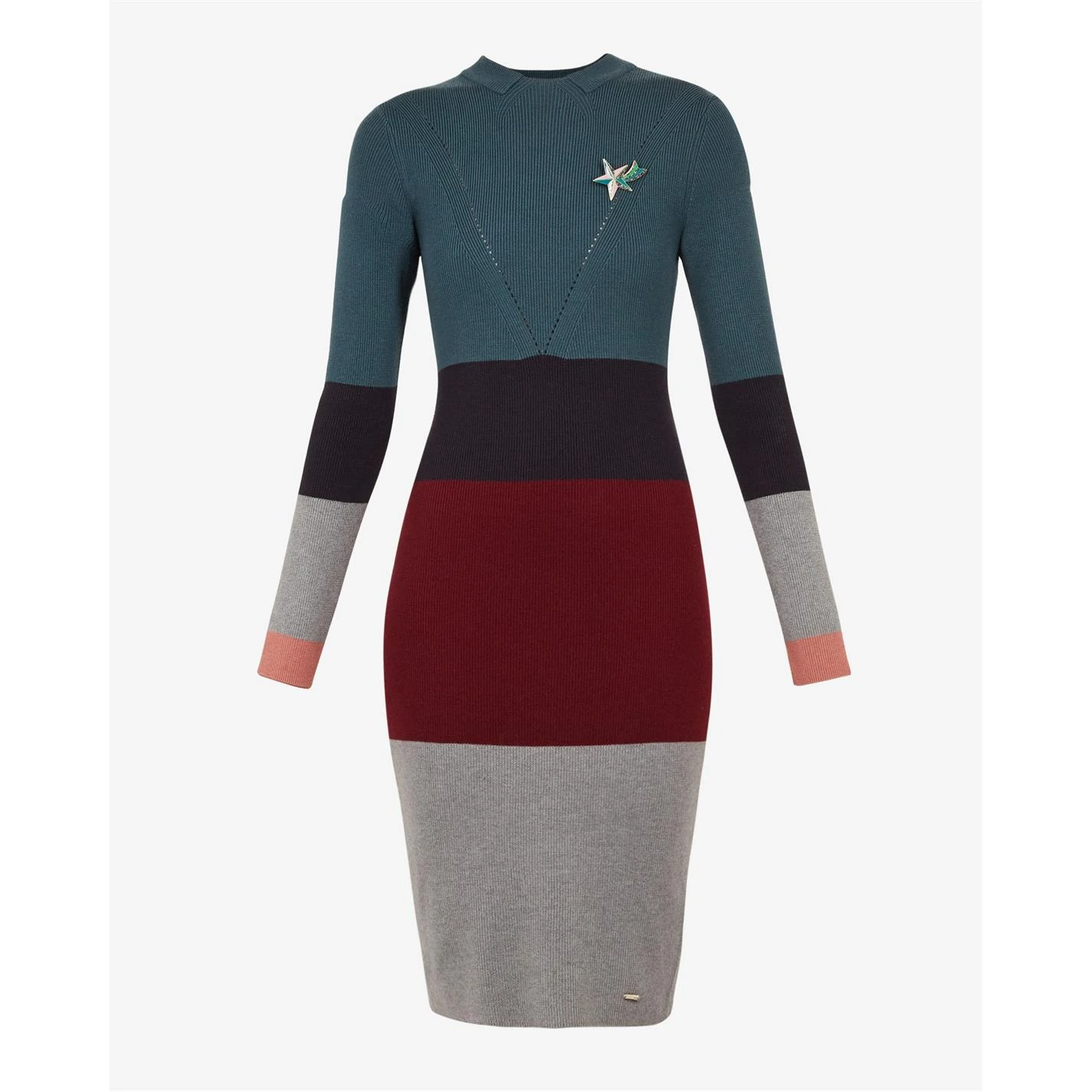 Ted Baker Franae Knitted Dress for Dresses Colour Teal Blue 3 Ted Baker Franae Knitted Dress for Dresses Colour Teal Blue