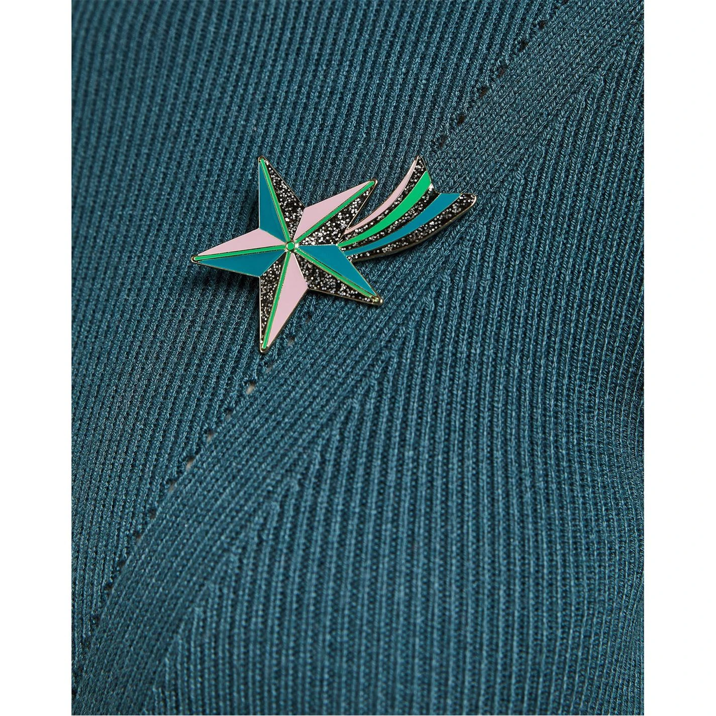 Ted Baker Franae Knitted Dress for Dresses Colour Teal Blue 4 Ted Baker Franae Knitted Dress for Dresses Colour Teal Blue - Image 2