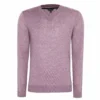 Ted Baker V Neck Jumper for Big & Tall Knitwear Colour Mid Purple -Ted Baker shop online 32684324 xxl
