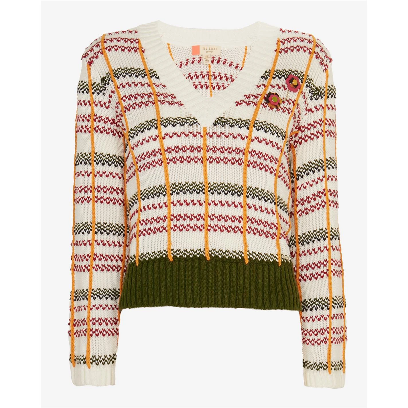 Ted Baker Confus Box Jumper for Knitwear Colour Ivory 3 Ted Baker Confus Box Jumper for Knitwear Colour Ivory