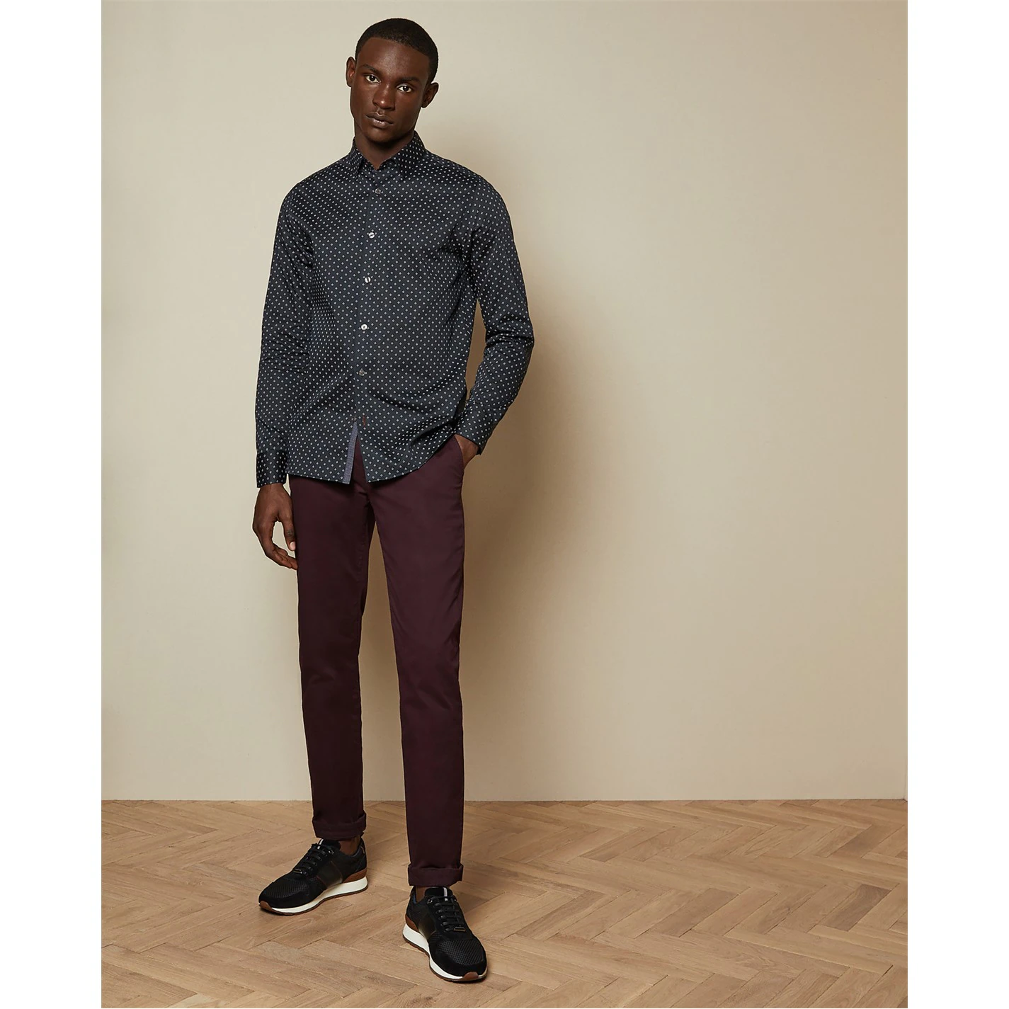 Ted Baker Ronto Shirt for Casual Shirts Colour Navy 4 Ted Baker Ronto Shirt for Casual Shirts Colour Navy - Image 2