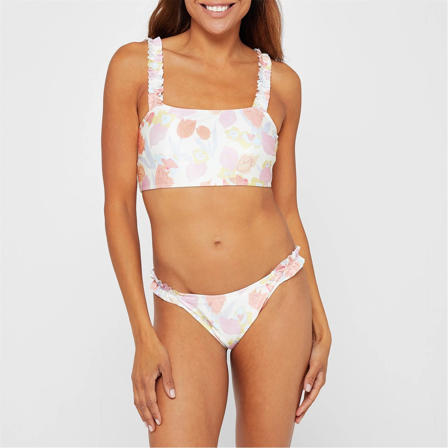 Ted Baker Aimiy Frill Bikini Top for Kaftans & Sarongs Colour Natural 6 Ted Baker Aimiy Frill Bikini Top for Kaftans & Sarongs Colour Natural - Image 4