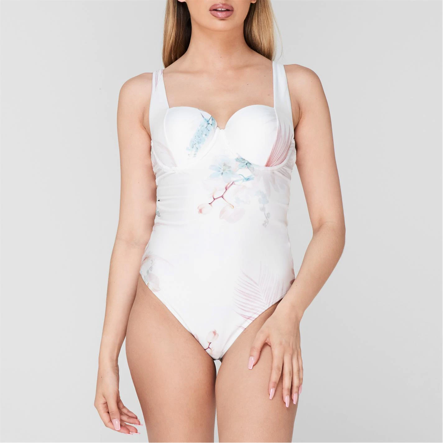 Ted Baker Serene Panel Swimsuit for Bikinis Colour White 4 Ted Baker Serene Panel Swimsuit for Bikinis Colour White - Image 2