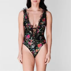 Ted Baker Metro Plunge Swimsuit for Swimwear Colour Black -Ted Baker shop online 35411203 xxl a1