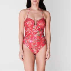 Ted Baker Metro U-Bar Swimsuit for Bikinis Colour Pink -Ted Baker shop online 35418406 xxl a1