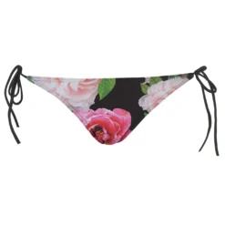 Ted Baker Ted Floral Side Tie Bikini Briefs Womens for Bikinis Colour BLACK