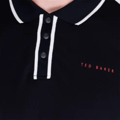 Ted Baker Ted Tipped Polo Shirt for Mens Golf Tops Colour Navy -Ted Baker shop online 36118122 xxl a3