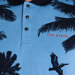 Ted Baker Green Polo Shirt for Mens Golf Tops Colour Navy/Lt Blue -Ted Baker shop online 36214218 xxl a3