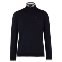 Ted Baker Peanot Zip Top for Mens Golf Clothing Colour navy