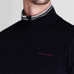 Ted Baker Peanot Zip Top for Mens Golf Clothing Colour navy -Ted Baker shop online 36327722 xxl a3