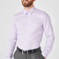 Ted Baker Dalton Slim Fit Long Sleeve Shirt for Casual Shirts Colour Lilac -Ted Baker shop online 50916824 xxl a3