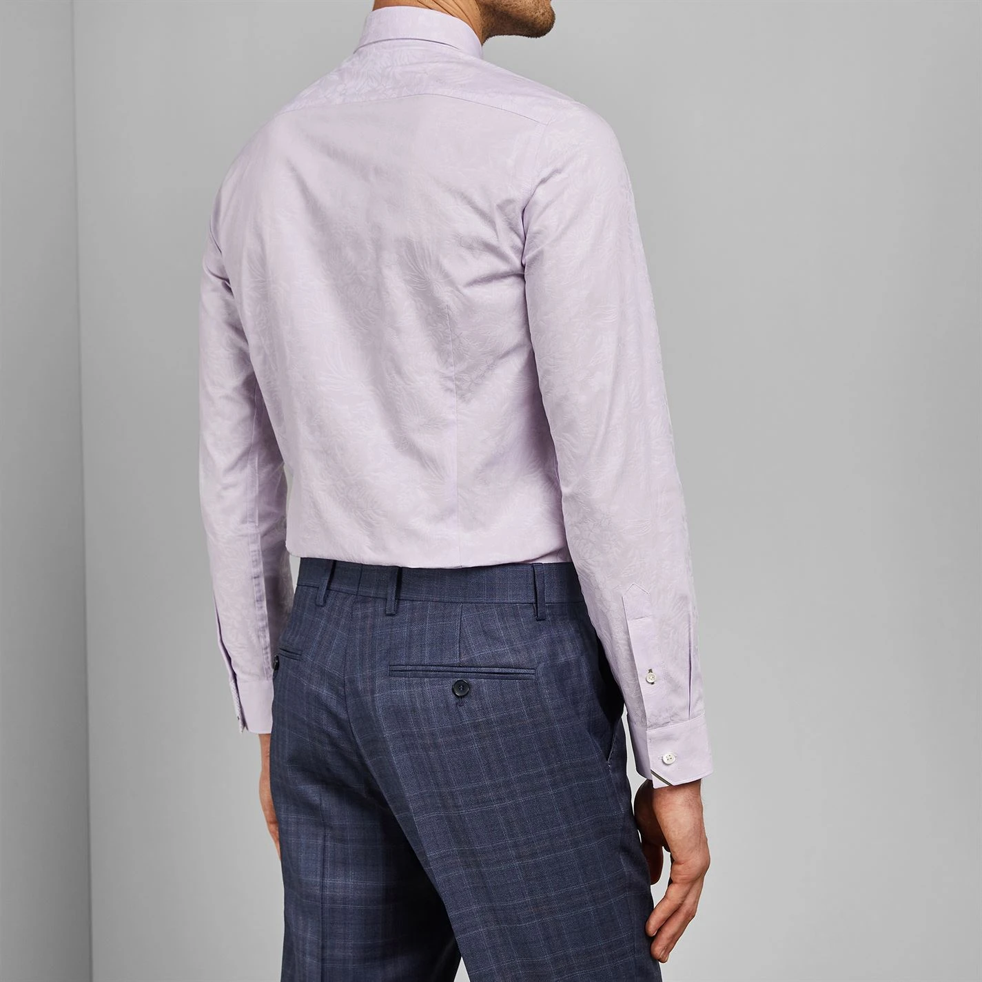 Ted Baker Ted Baker Spageti Shirt Mens for Casual Shirts Colour Lilac 4 Ted Baker Ted Baker Spageti Shirt Mens for Casual Shirts Colour Lilac - Image 2