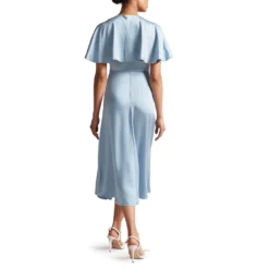 Ted Baker Ted Baker Immie Satin Dress Womens for Bridesmaid Dresses Colour Mid-Blue -Ted Baker shop online 51601118 xxl a2