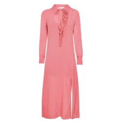 Ted Baker Faith Ruffle Dress for Dresses Colour Mid-Pink